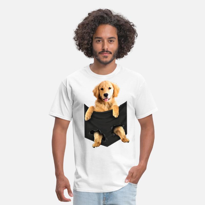 golden retriever pocket shirt